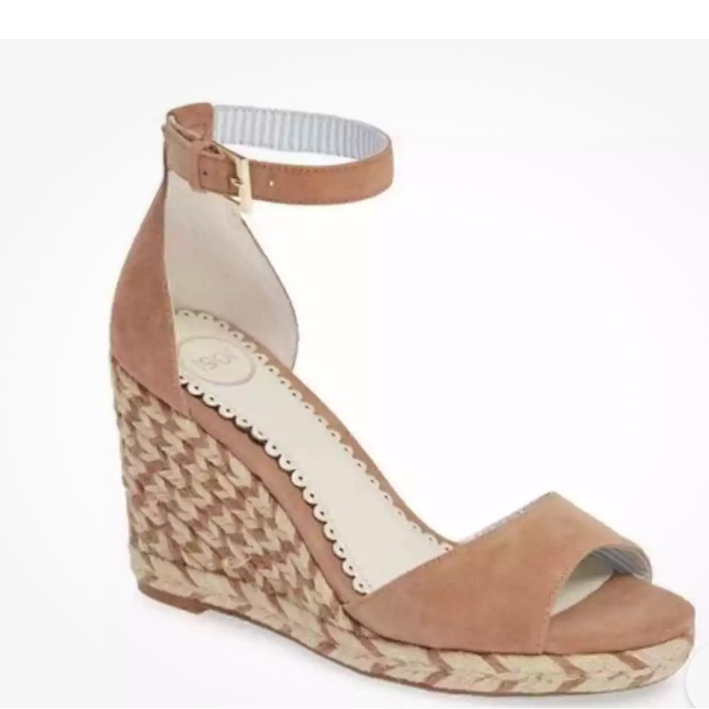 1901 Espadrilles Ankle Strap Sandals, Size 6.5M New